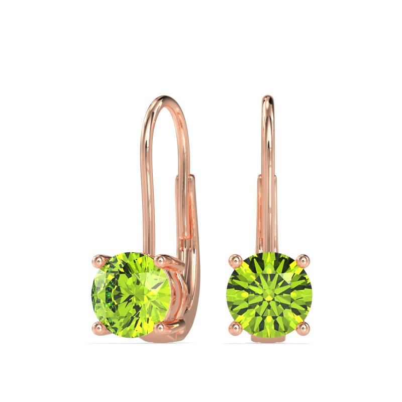 Shepard Hook Round Stud Earrings