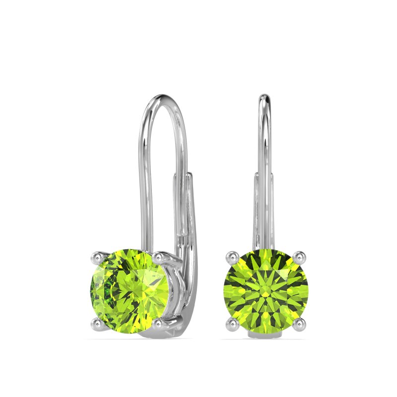 Shepard Hook Round Stud Earrings