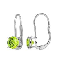 Shepard Hook Round Stud Earrings