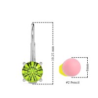 Shepard Hook Round Stud Earrings