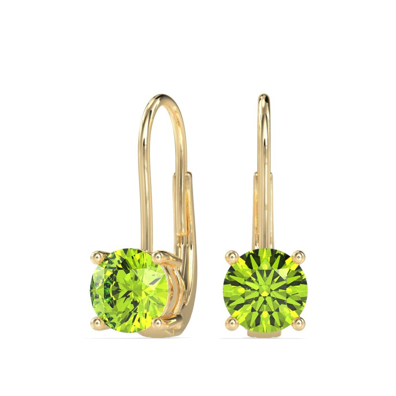 Shepard Hook Round Stud Earrings