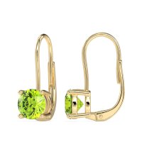 Shepard Hook Round Stud Earrings