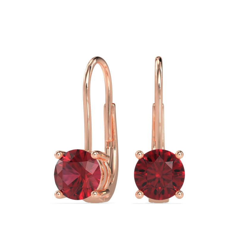 Shepard Hook Round Stud Earrings