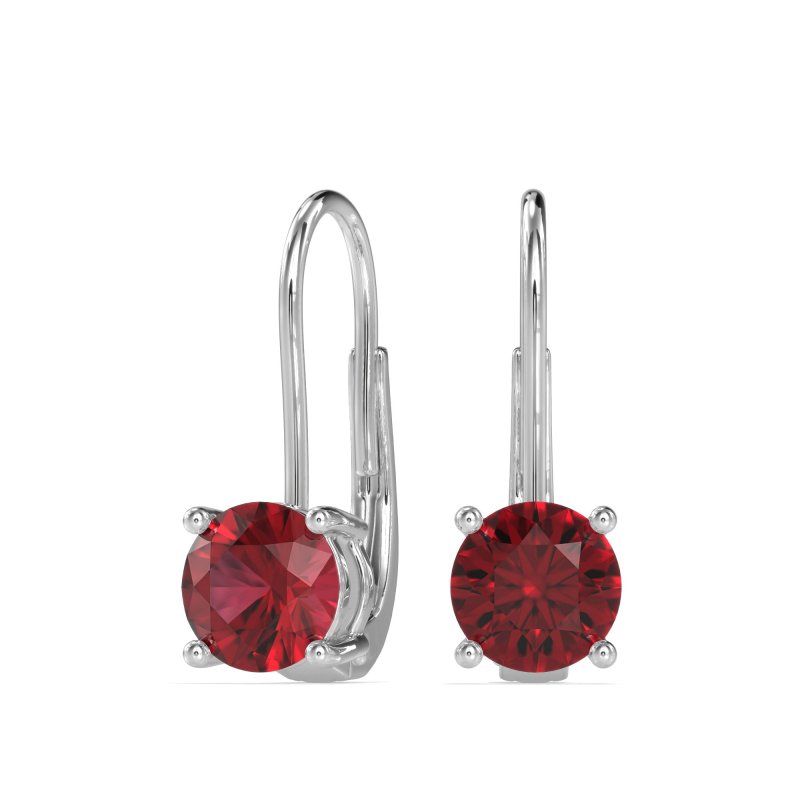 Shepard Hook Round Stud Earrings