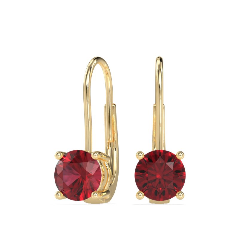 Shepard Hook Round Stud Earrings