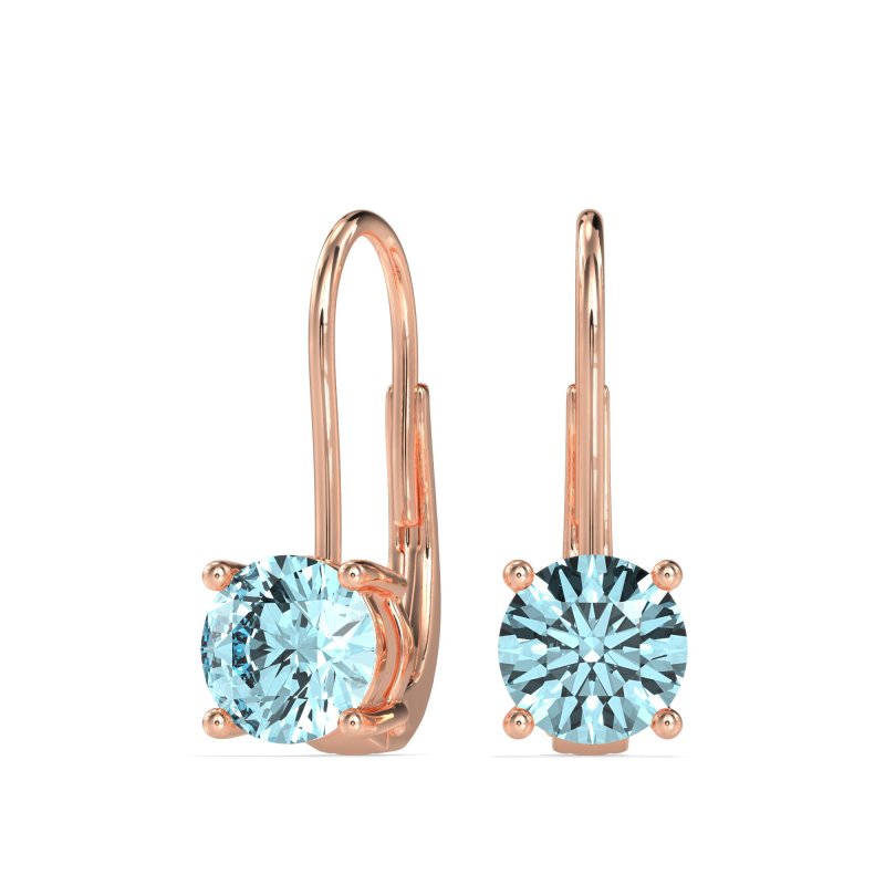 Shepard Hook Round Stud Earrings