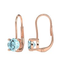 Shepard Hook Round Stud Earrings