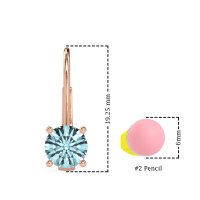 Shepard Hook Round Stud Earrings