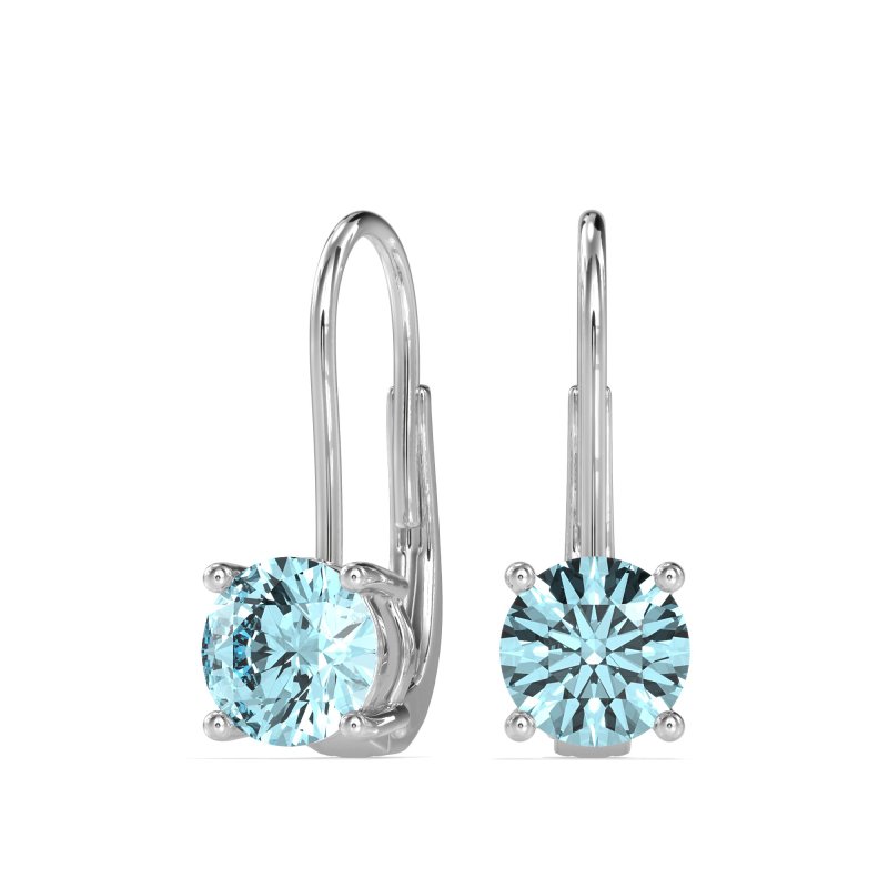 Shepard Hook Round Stud Earrings