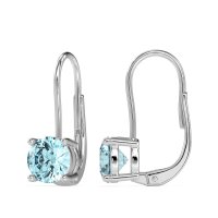 Shepard Hook Round Stud Earrings