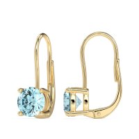 Shepard Hook Round Stud Earrings