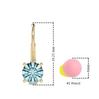 Shepard Hook Round Stud Earrings