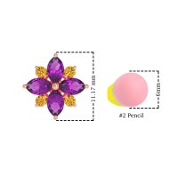 Marquise Flower Cluster Earrings