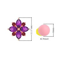 Marquise Flower Cluster Earrings