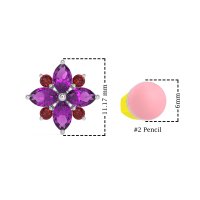 Marquise Flower Cluster Earrings