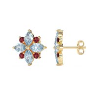 Marquise Flower Cluster Earrings