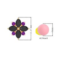 Marquise Flower Cluster Earrings