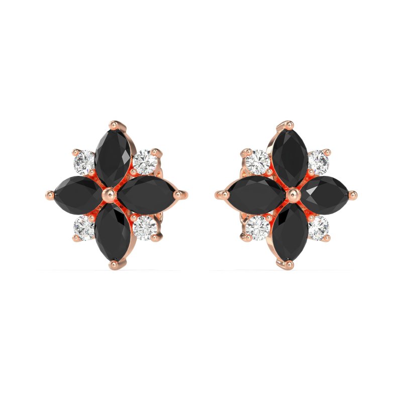 Marquise Flower Cluster Earrings