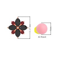 Marquise Flower Cluster Earrings