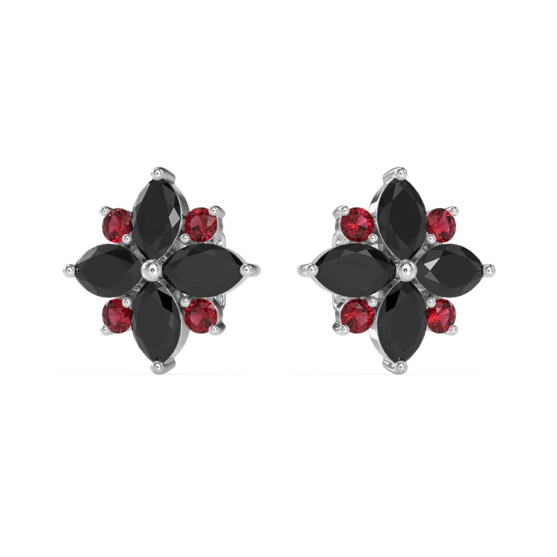 Marquise Flower Cluster Earrings
