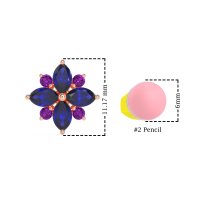 Marquise Flower Cluster Earrings