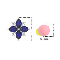 Marquise Flower Cluster Earrings