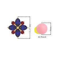 Marquise Flower Cluster Earrings