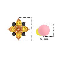 Marquise Flower Cluster Earrings