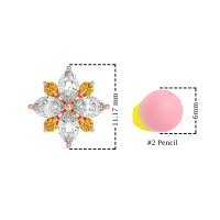 Marquise Flower Cluster Earrings