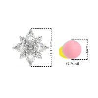 Marquise Flower Cluster Earrings