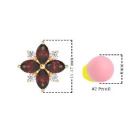 Marquise Flower Cluster Earrings