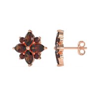 Marquise Flower Cluster Earrings