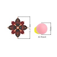 Marquise Flower Cluster Earrings