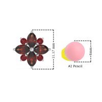 Marquise Flower Cluster Earrings