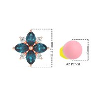 Marquise Flower Cluster Earrings