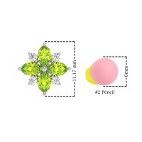 Marquise Flower Cluster Earrings