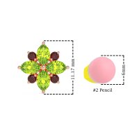 Marquise Flower Cluster Earrings