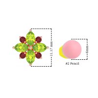 Marquise Flower Cluster Earrings