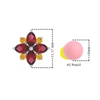 Marquise Flower Cluster Earrings