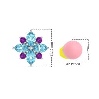 Marquise Flower Cluster Earrings