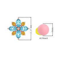 Marquise Flower Cluster Earrings