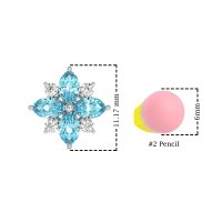 Marquise Flower Cluster Earrings