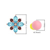 Marquise Flower Cluster Earrings