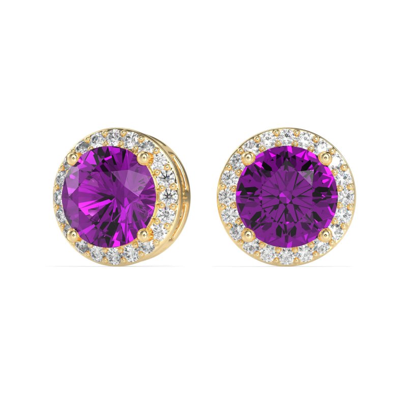 Classic Halo Stud Earrings