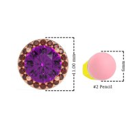 Classic Halo Stud Earrings
