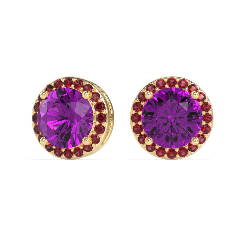 Classic Halo Stud Earrings