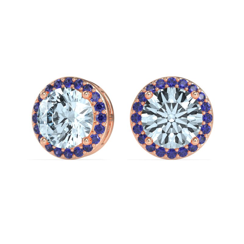 Classic Halo Stud Earrings