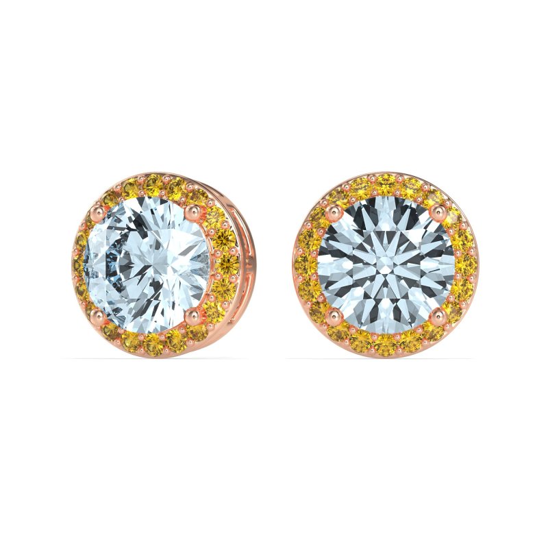 Classic Halo Stud Earrings