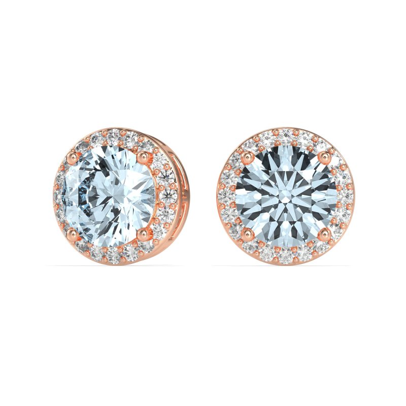 Classic Halo Stud Earrings
