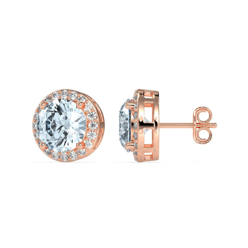 Classic Halo Stud Earrings